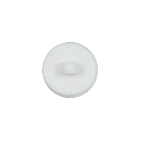 Italian White Nylon Pearl Button - 24L/15mm