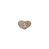 Italian Iridescent Heart-Shaped Shell Button - 18L/11.5mm