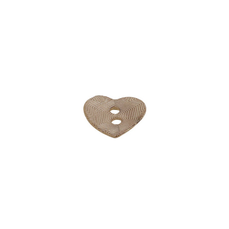 Italian Iridescent Heart-Shaped Shell Button - 18L/11.5mm