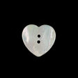 Italian Iridescent Heart-Shaped Shell Button - 32L/20mm