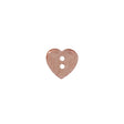 Italian Pink Heart-Shaped Shell Button - 18L/11.5mm