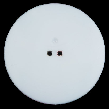 Italian White Floral Printed 2-Hole Button - 64L/40.5mm