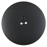 Italian Black Floral Printed 2-Hole Button - 64L/40.5mm