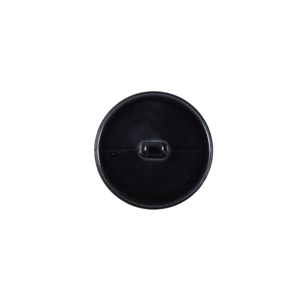 Italian Charcoal Plated Bevel-Cut Button - 24L/15mm