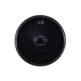 Italian Charcoal Plated Bevel-Cut Button - 40L/25.5mm