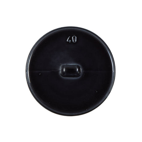 Italian Charcoal Plated Bevel-Cut Button - 40L/25.5mm