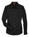 Harriton Women's Easy Blend Long Sleeve Twill Dress Shirt with Stain-Release