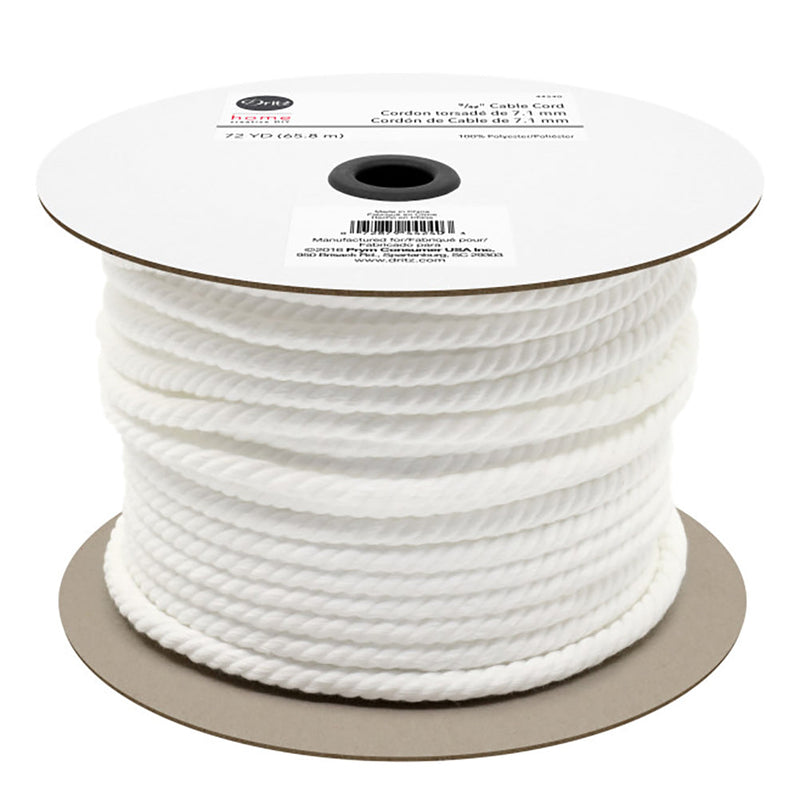 Dritz Home 9/32" Cable Cord - White - 72yds