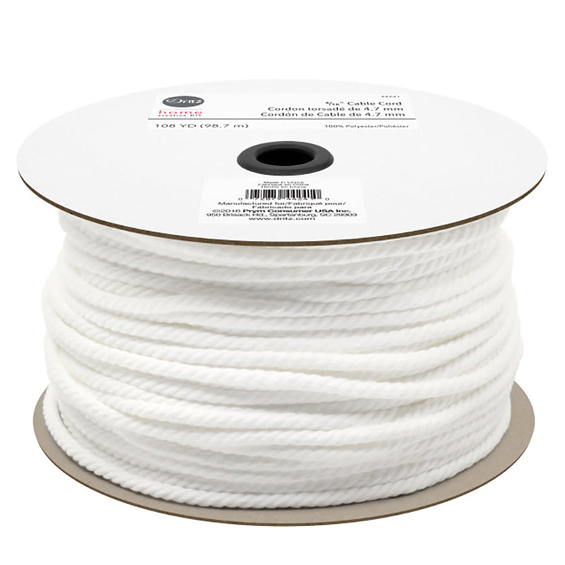 Dritz Home 3/16" Cable Cord - White - 108yds