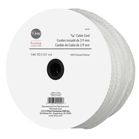 Dritz Home 5/32" Cable Cord - White - 144yds