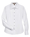 Harriton Women's Easy Blend Long Sleeve Twill Dress Shirt with Stain-Release