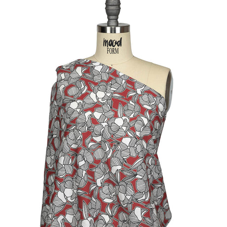 Mood Exclusive Floating World Stretch Cotton Poplin