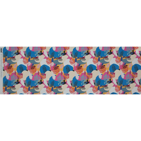 Cotton Poplin - Pink, Blue and Yellow Abstract - Etudier en Spontaneite Print - Mood Exclusive Avenable Collection