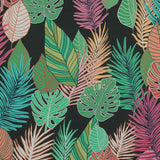 Mood Exclusive Fogliame Vivido Black Cotton Poplin