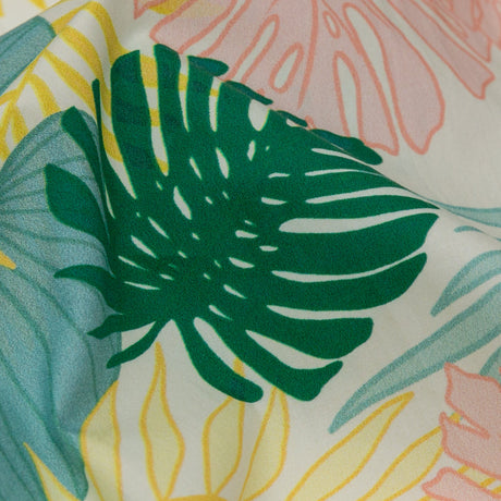Mood Exclusive Feuilles Soufflées par le vent Tropical Cotton Poplin
