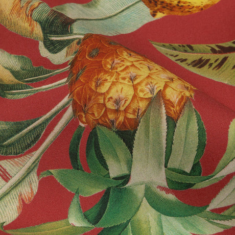 Cotton Poplin - Red and Yellow Leaves and Fruit - Girl from Ipanema Print - Mood Exclusive Avenable Collection