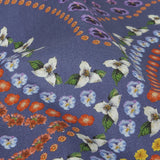 Mood Exclusive Danse des Fleurs Blue Cotton Poplin