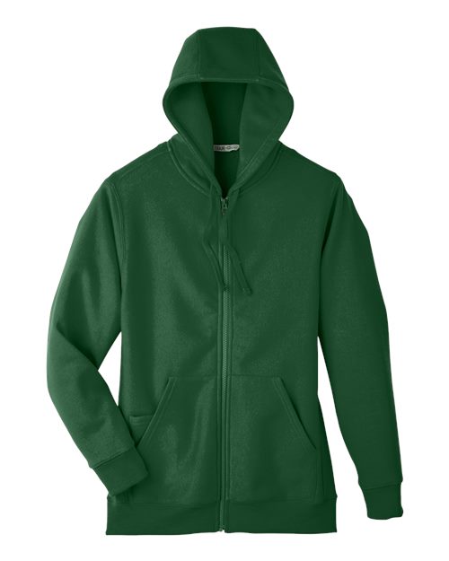 Team 365 Unisex Zone HydroSport Heavyweight Full-Zip Hooded Sweatshirt