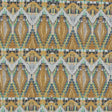 Cotton Poplin - Blue and Yellow Stairstep Diamonds - Formes Jaunes Print - Mood Exclusive Avenable Collection