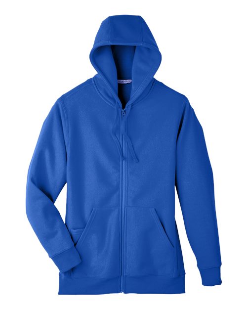 Team 365 Unisex Zone HydroSport Heavyweight Full-Zip Hooded Sweatshirt