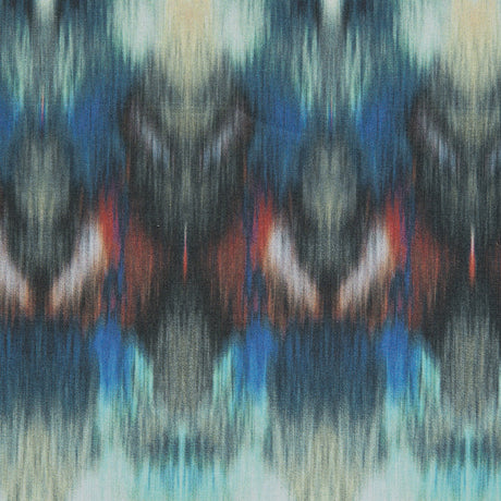 Cotton Poplin - Blue and Red Abstract - Rorschach Rainbow Print - Mood Exclusive Avenable Collection
