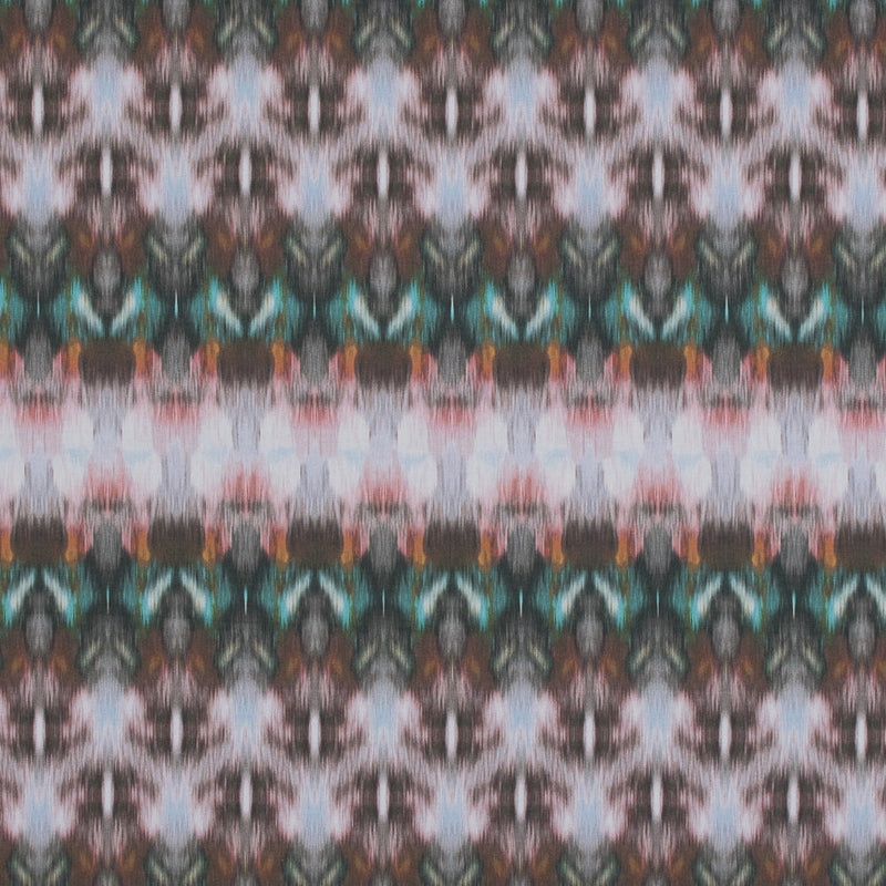 Cotton Poplin - Green and Red Abstract - Rorschach Rainbow Print - Mood Exclusive Avenable Collection