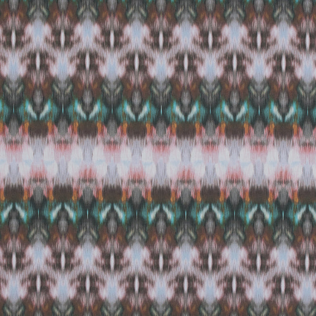 Cotton Poplin - Green and Red Abstract - Rorschach Rainbow Print - Mood Exclusive Avenable Collection