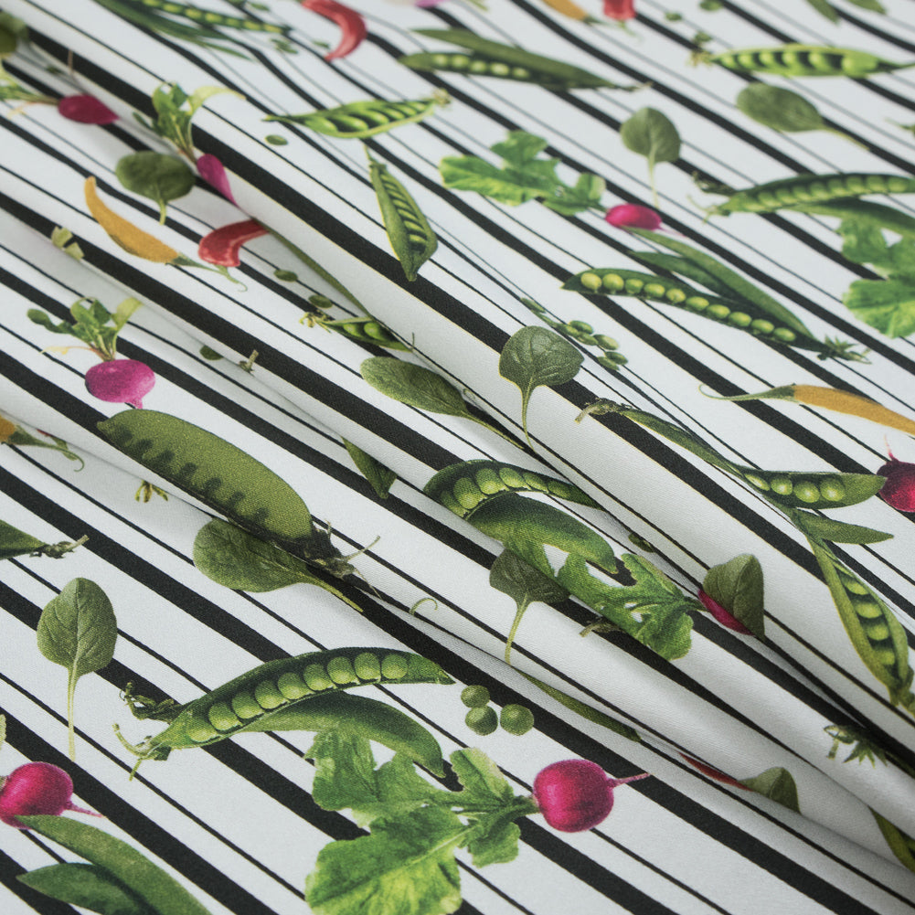 Mood Exclusive White Joy of Friendship Stretch Cotton Sateen