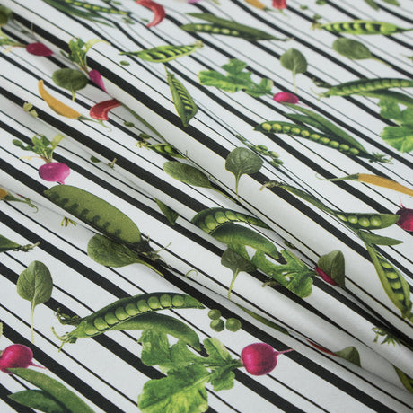 Mood Exclusive White Joy of Friendship Stretch Cotton Sateen
