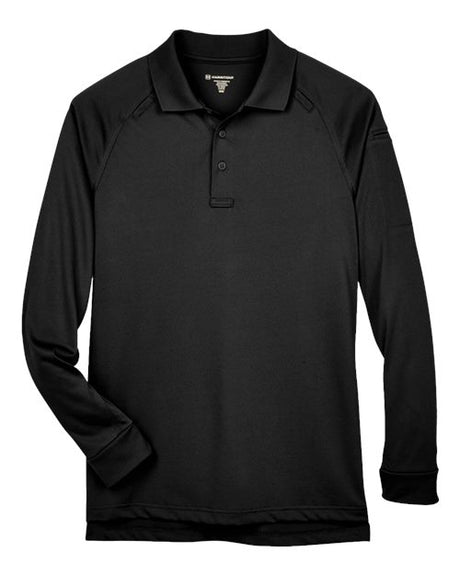 Harriton Men's Advantage Long Sleeve Tactical Polo