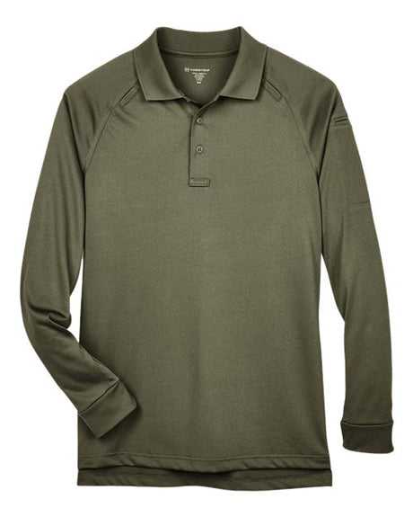 Harriton Men's Advantage Long Sleeve Tactical Polo