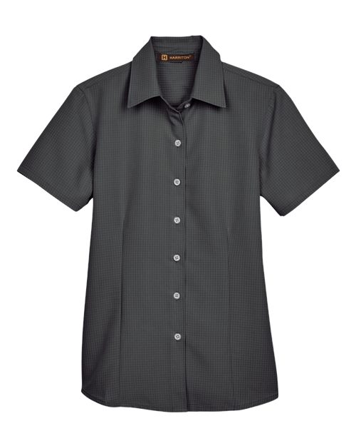 Harriton Women's Barbados Textured Camp Shirt