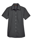 Harriton Women's Barbados Textured Camp Shirt