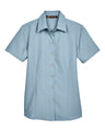 Harriton Women's Barbados Textured Camp Shirt