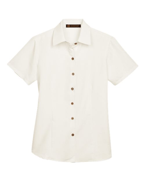 Harriton Women's Barbados Textured Camp Shirt