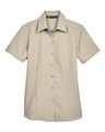 Harriton Women's Barbados Textured Camp Shirt