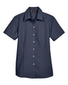 Harriton Women's Barbados Textured Camp Shirt