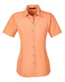Harriton Women's Barbados Textured Camp Shirt