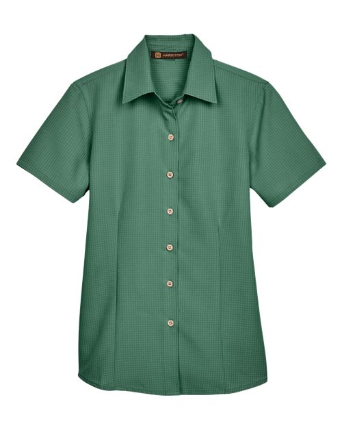 Harriton Women's Barbados Textured Camp Shirt