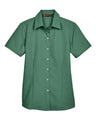 Harriton Women's Barbados Textured Camp Shirt