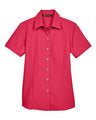 Harriton Women's Barbados Textured Camp Shirt