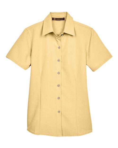 Harriton Women's Barbados Textured Camp Shirt