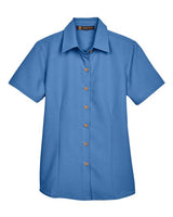 Harriton Women's Barbados Textured Camp Shirt
