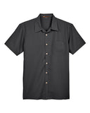 Harriton Men's Barbados Textured Camp Shirt