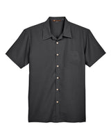 Harriton Men's Barbados Textured Camp Shirt