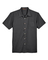 Harriton Men's Barbados Textured Camp Shirt