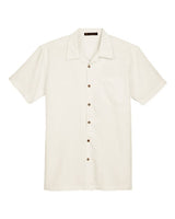 Harriton Men's Barbados Textured Camp Shirt