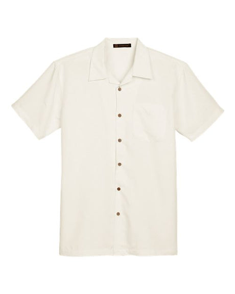 Harriton Men's Barbados Textured Camp Shirt