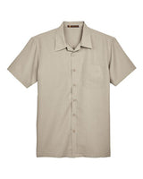 Harriton Men's Barbados Textured Camp Shirt