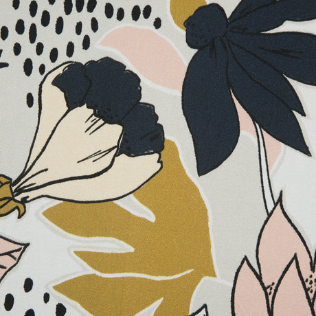 Stretch Cotton Sateen - Peach Parfait Floral - Pushing Up Daisies Print - Mood Exclusive Avenable Collection